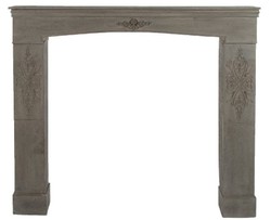 Casa Padrino Habillage de cheminée style maison de campagne gris-brun antique 113 x 19 x H. 101 cm - Meuble Shabby Chic fait main Casa Padrino Habillage de cheminée style maison de campagne gris-brun antique 113 x 19 x H. 101 cm - Meuble Shabby Chic fait main
