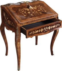 Casa Padrino Barocco Segretario Mogano Marrone L 70 x A 88 x P 53 cm- Segreteria stile antico Casa Padrino Barocco Segretario Mogano Marrone L 70 x A 88 x P 53 cm- Segreteria stile antico