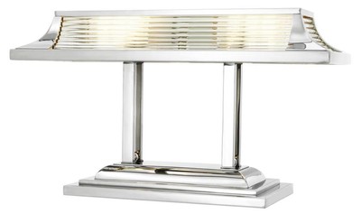 Casa Padrino Lampe de bureau de luxe au design élégant Argent 69 x 29 x H. 40 cm