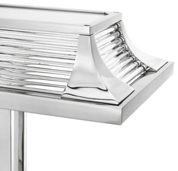 Casa Padrino Lampe de bureau de luxe au design élégant Argent 69 x 29 x H. 40 cm
