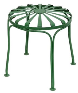 Casa Padrino Wrought Iron Stool / Garden Stool Ø 40 x H. 48 cm - Various Colors - Garden Furniture