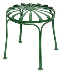 Casa Padrino Wrought Iron Stool / Garden Stool Ø 40 x H. 48 cm - Various Colors - Garden Furniture