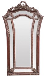 Casa Padrino miroir mural baroque brun rougeâtre 115 x H. 207 cm - Miroir de Style Baroque