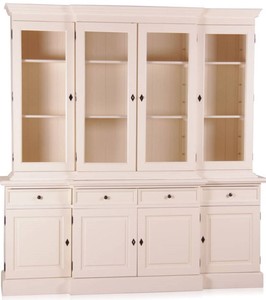 Casa Padrino Shabby Chic stile country Cabinet Buffet 6 ante stile antico bianco con 4 cassetti - Sala da pranzo dell'armadio