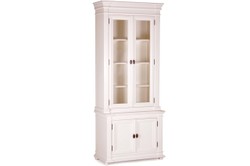 Casa Padrino Vitrine Pays Antique Blanc 100 x 50 x H. 242 cm - Vitrine Shabby Chic à la main Casa Padrino Vitrine Pays Antique Blanc 100 x 50 x H. 242 cm - Vitrine Shabby Chic à la main