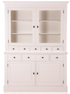Pensile stile rustico Casa Padrino bianco antico 155 x 46 x h 280 cm - mobili in stile country