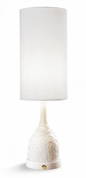 Casa Padrino lampe de table de luxe en porcelaine blanc H53 x 17 cm - lampe de table d'éclairage de luxe Casa Padrino lampe de table de luxe en porcelaine blanc H53 x 17 cm - lampe de table d'éclairage de luxe