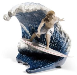 casa padrino luxus porzellan figur skulptur surfer welle wohnzimmer hotel restaurant deko accessoires möbel