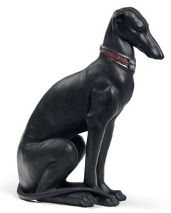 casa padrino luxus porzellan figur skulptur hund windhund wohnzimmer hotel restaurant deko accessoires möbel