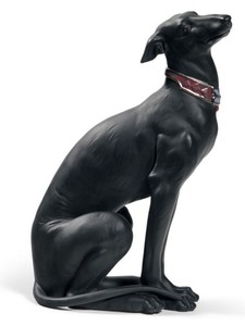 casa padrino luxus porzellan figur skulptur hund windhund wohnzimmer hotel restaurant deko accessoires möbel