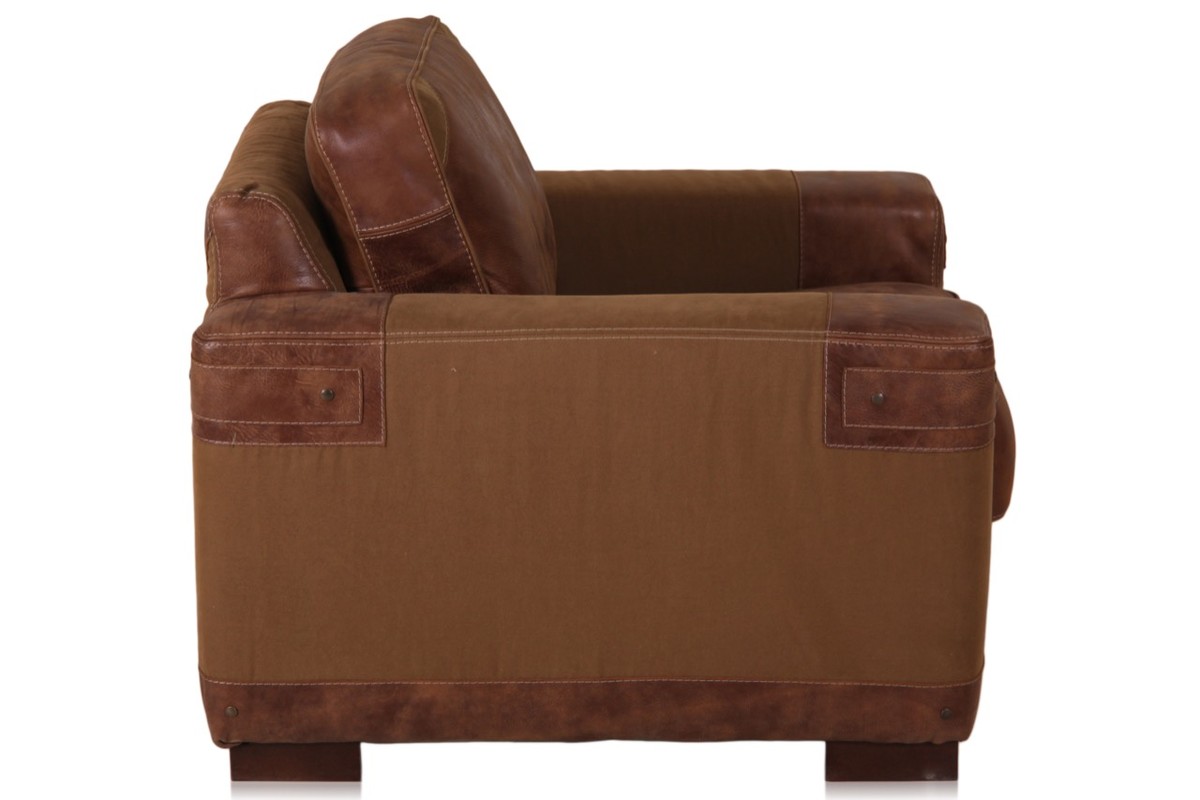 Sillón de cuero real de lujo Casa Padrino marrón 92 x H. 93 cm - Chesterfield Furniture Sillón de cuero real de lujo Casa Padrino marrón 92 x H. 93 cm - Chesterfield Furniture