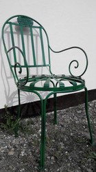 casa padrino garten balkon outdoor antik jugendstil stuhl gartenstuhl schmiedeeisen eisen möbel 