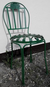 Casa Padrino Garden Chair 40 x 40 x H. 90 cm - Various Colors - Handmade Garden Furniture in Art Nouveau Style 