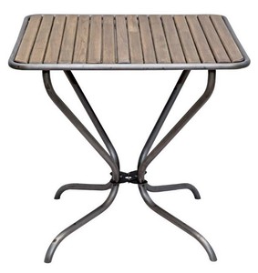 Casa Padrino Nostalgia Garden Table in Art Nouveau Style, Brown, 80 x 80 x H. 75 cm