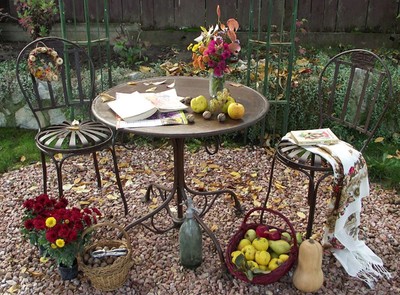 Casa Padrino Art Nouveau Garden Furniture Set - Various Colors - Handmade Garden Furniture
