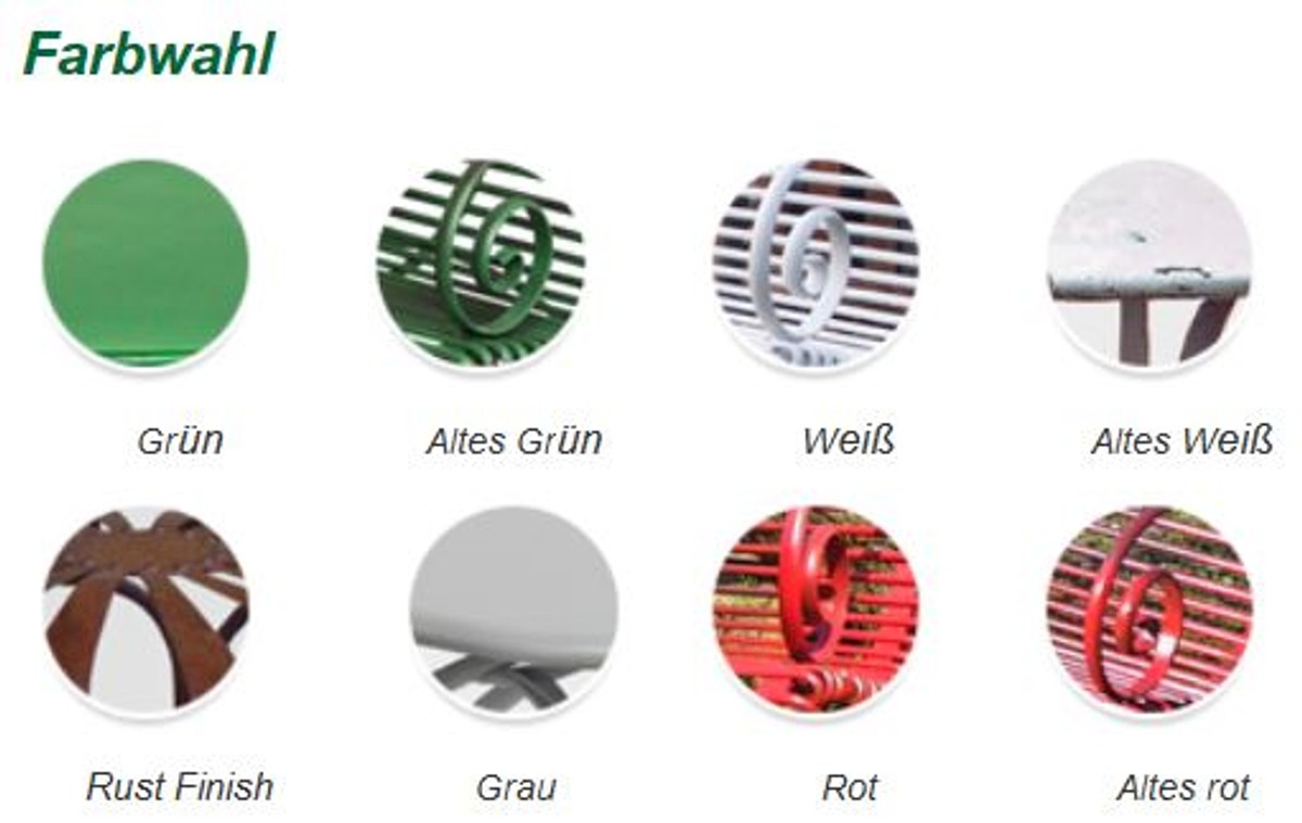 Casa Padrino Garten Schaukelstuhl 46 x 130 x H. 95 cm - verschiedene Farben - Handgefertigte Gartenmöbel aus Schmiedeeisen