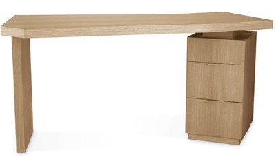 Casa Padrino Luxus Schreibtisch Natürliches Eichenfurnier L. 154 cm B. 60 cm H. 76 cm