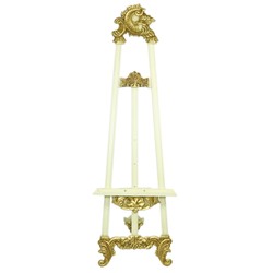 Casa Padrino Baroque Sign Stand in Cream / Gold - Hotel, Café, Restaurante, Tienda, Instalación de la tienda