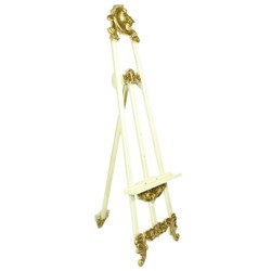 Casa Padrino Baroque Sign Stand in Cream / Gold - Hotel, Café, Restaurante, Tienda, Instalación de la tienda
