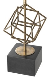 Casa Padrino Luxury Table Lamp Vintage Brass / Brown 40 x H. 98 cm - Designer Table Lamp