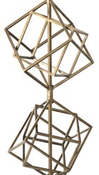 Casa Padrino Luxury Table Lamp Vintage Brass / Brown 40 x H. 98 cm - Designer Table Lamp