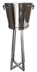 Casa Padrino vinoteca de lujo con soporte de latón plateado H 70 cm, diámetro 20 cm - vinoteca decoración del hotel
