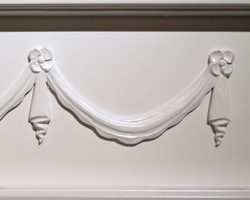 Casa Padrino Country House Style Fireplace Mantel Decorative High-Gloss White 120 x 30 x H. 120 cm