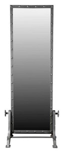 Casa Padrino Luxus Spiegel Grau 76 x 48,5 x H. 195,5 cm - Standspiegel im Indusriedesign