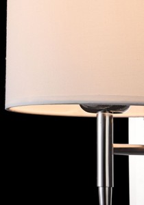 Casa Padrino Wandleuchte Silber / Creme 16 x 16 x H. 35 cm - Wandlampe mit flexiblem Leselicht