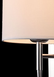 Casa Padrino Applique Murale Argent / Crème 16 x 16 x H. 35 cm - Lampe avec liseuse flexible