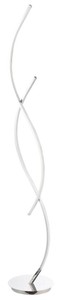 Casa Padrino Luxury LED Floor Lamp Silver Ø 25 x H. 145 cm - Modern Designer Furniture