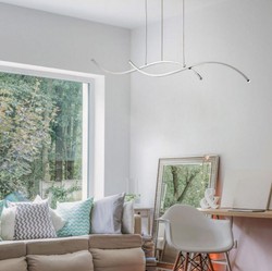 Casa Padrino Luxury LED Pendant Light Silver 70 x H. 6.8 cm - Modern Designer Ceiling Lamp