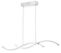 Casa Padrino Luxury LED Pendant Light Silver 70 x H. 6.8 cm - Modern Designer Ceiling Lamp