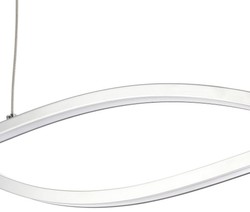Casa Padrino Luxury LED Pendant Light Silver 100 x H. 9.7 cm - Modern Designer Lamp