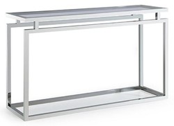 Casa Padrino Consola Plata / Negro 150 x 40 x H. 78 cm - Mesa Consola de Lujo