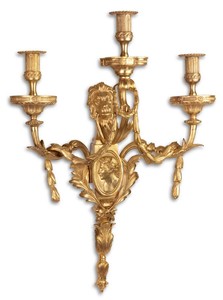 Casa Padrino Baroque Wall Candlestick Gold 51 x 26.5 x H. 86 cm - Hotel & Restaurant Furniture