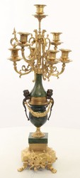 Casa Padrino Bougeoir Baroque Or / Vert 22 x 26 x H. 62,4 cm - Meubles de Style Baroque