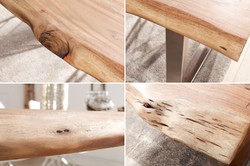 Casa Padrino Designer Table de salle à manger en bois massif naturel - Acacia - 200 x 100 x H.80 cm - Fait de bois d'acacia massif Casa Padrino Designer Table de salle à manger en bois massif naturel - Acacia - 200 x 100 x H.80 cm - Fait de bois d'acacia massif