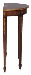 Casa Padrino Art Nouveau Mahogany Console Brown / Gold 81 x 35 x H. 83 cm - Luxury Art Nouveau Console Table