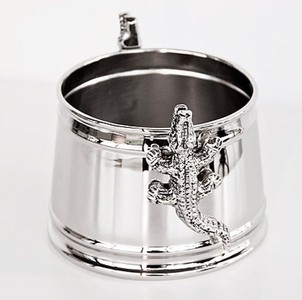 Casa Padrino table wine bottle holder height with alligator - wine cooler plated wine stand wine bottles cooler wine bottle holder Casa Padrino table wine bottle holder height with alligator - wine cooler plated wine stand wine bottles cooler wine bottle holder