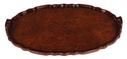 Casa Padrino Vassoio da Mogano Marrone 66,5 x 44,5 x H. 6,2 cm - Accessori da Pranzo di Lusso