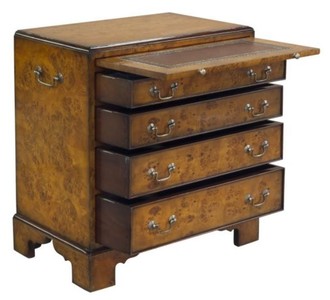 Casa Padrino Luxus Jugendstil Kommode mit 4 Schubladen Braun 62 x 39 x H. 70 cm - Luxus Qualität