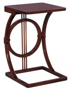 Casa Padrino Art Deco Mahagoni Snack Tisch / Beistelltisch Braun 40 x 40 x H. 62 cm - Luxus Möbel