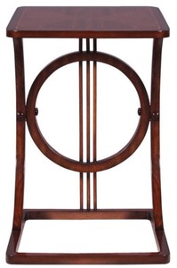 Casa Padrino Art Deco Mahagoni Snack Tisch / Beistelltisch Braun 40 x 40 x H. 62 cm - Luxus Möbel