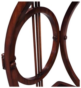 Casa Padrino Art Deco Mahagoni Snack Tisch / Beistelltisch Braun 40 x 40 x H. 62 cm - Luxus Möbel