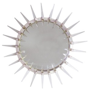 Casa Padrino luxury Art - Deco espejo plata Ø 80 cm - espejo pared - decoración salón Casa Padrino luxury Art - Deco espejo plata Ø 80 cm - espejo pared - decoración salón
