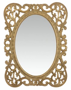 Casa Padrino miroir mural en polyrésine de style baroque or 29,1 x H. 39,1 cm - Meubles Baroques