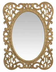 Casa Padrino miroir mural en polyrésine de style baroque or 29,1 x H. 39,1 cm - Meubles Baroques