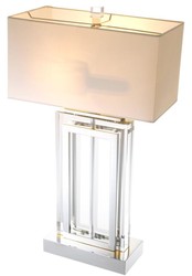 Casa Padrino lampe de table de luxe argent / blanc 38 x H. 67,5 cm - Mobilier Hotel & Restaurant