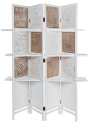 casa padrino landhausstil raumteiler paravent sichtschutz trennwand mit regalen wohnzimmer schlafzimmer hotel deko accessoires möbel
